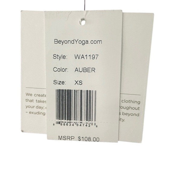 Beyond Yoga Free Style Wide Leg Pants Waffle Knit Aubergine Purple NWT - Picture 7 of 11